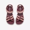 Sandales à lanières Mira Shore pour femme, couleur bordeaux