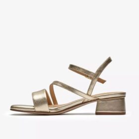 Sandales à lanières Serina35 pour femme, couleur or pâle