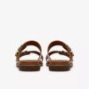 Sandales plates Ariany Bay en cuir beige pour femme Sandales plates Ariany Bay en cuir beige pour femme