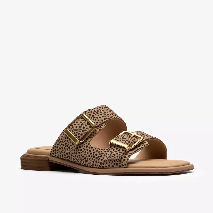 Sandales plates Ariany Bay à imprimé animalier pour femme Sandales plates Ariany Bay à imprimé animalier pour femme