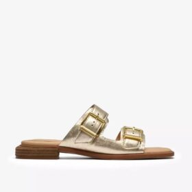 Sandales plates Ariany Bay Soft Gold pour femme