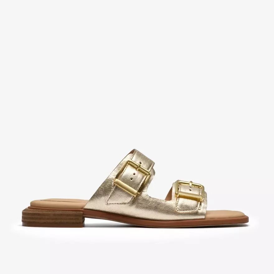 Sandales plates Ariany Bay Soft Gold pour femme Sandales plates Ariany Bay Soft Gold pour femme