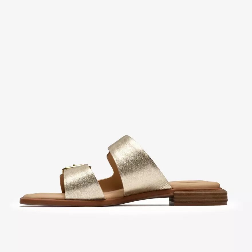 Sandales plates Ariany Bay Soft Gold pour femme Sandales plates Ariany Bay Soft Gold pour femme