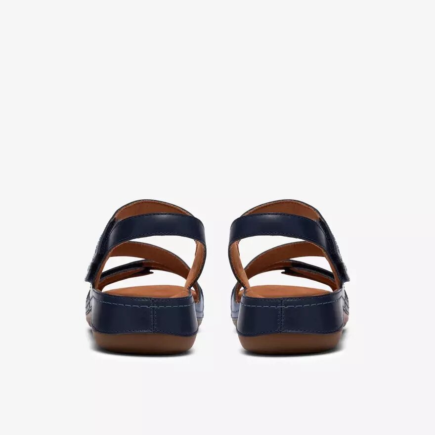 Sandales plates Cecily Mix bleues pour femme Sandales plates Cecily Mix bleues pour femme