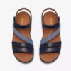 Sandales plates Cecily Mix bleues pour femme Sandales plates Cecily Mix bleues pour femme