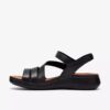 Sandales plates Cecily Mix pour femme, combinaison noire Sandales plates Cecily Mix pour femme, combinaison noire