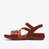 Sandales plates Cecily Mix pour femme, combinaison orange brûlé Sandales plates Cecily Mix pour femme, combinaison orange brûlé