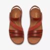 Sandales plates Cecily Mix pour femme, combinaison orange brûlé Sandales plates Cecily Mix pour femme, combinaison orange brûlé