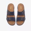 Sandales plates Cecily Step en nubuck bleu marine pour femme Sandales plates Cecily Step en nubuck bleu marine pour femme
