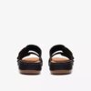 Sandales plates Cecily Step en nubuck noir pour femme Sandales plates Cecily Step en nubuck noir pour femme