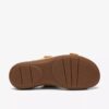 Sandales plates Cecily Step pour femme en nubuck ocre clair Sandales plates Cecily Step pour femme en nubuck ocre clair