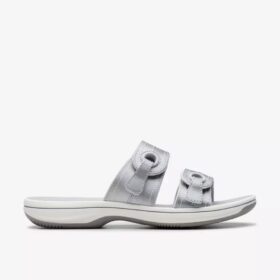 Sandales plates Cloudsteppers™ Breeze Maye Silver pour femme Sandales plates Cloudsteppers™ Breeze Maye Silver pour femme
