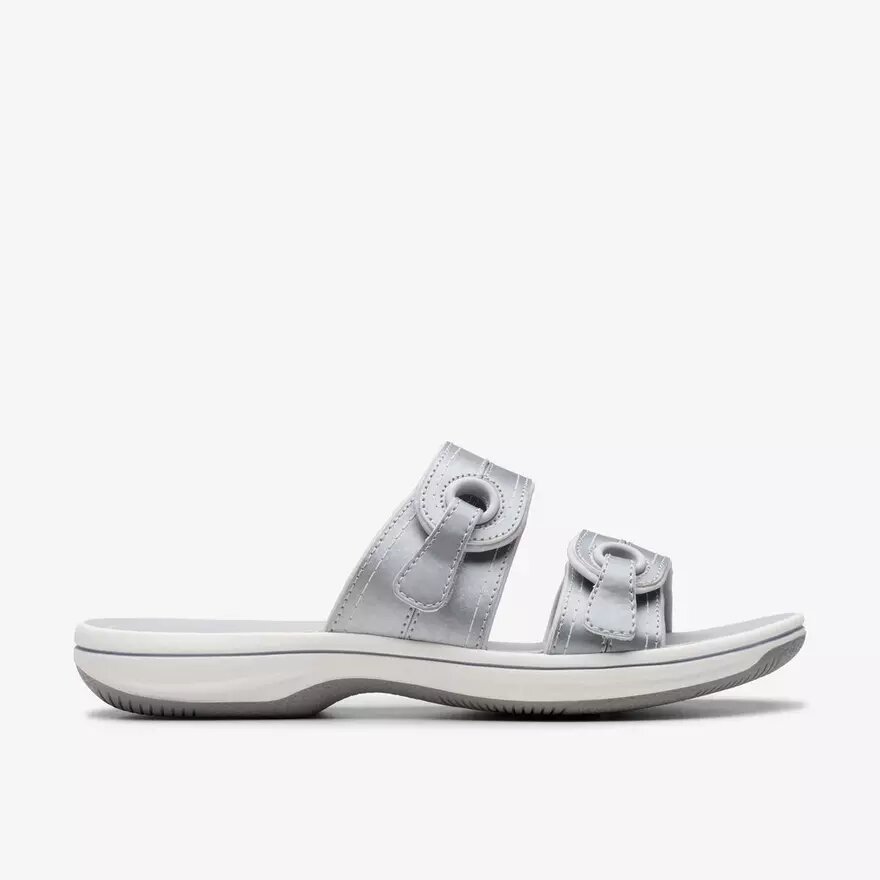 Sandales plates Cloudsteppers™ Breeze Maye Silver pour femme Sandales plates Cloudsteppers™ Breeze Maye Silver pour femme