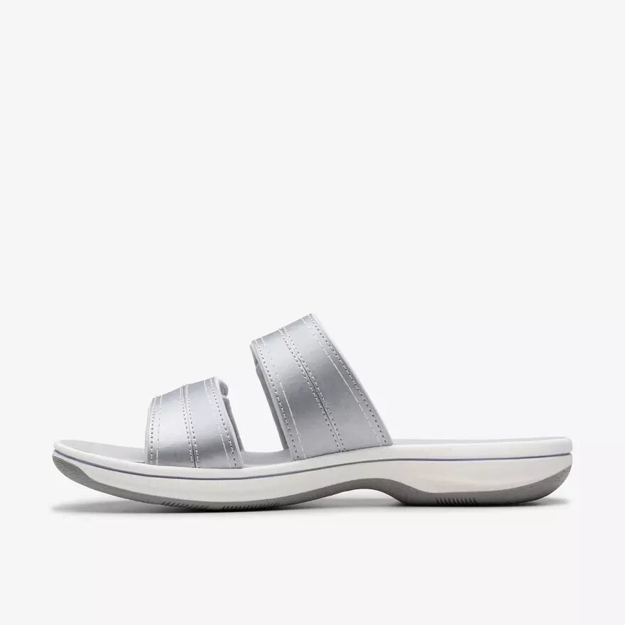 Sandales plates Cloudsteppers™ Breeze Maye Silver pour femme Sandales plates Cloudsteppers™ Breeze Maye Silver pour femme