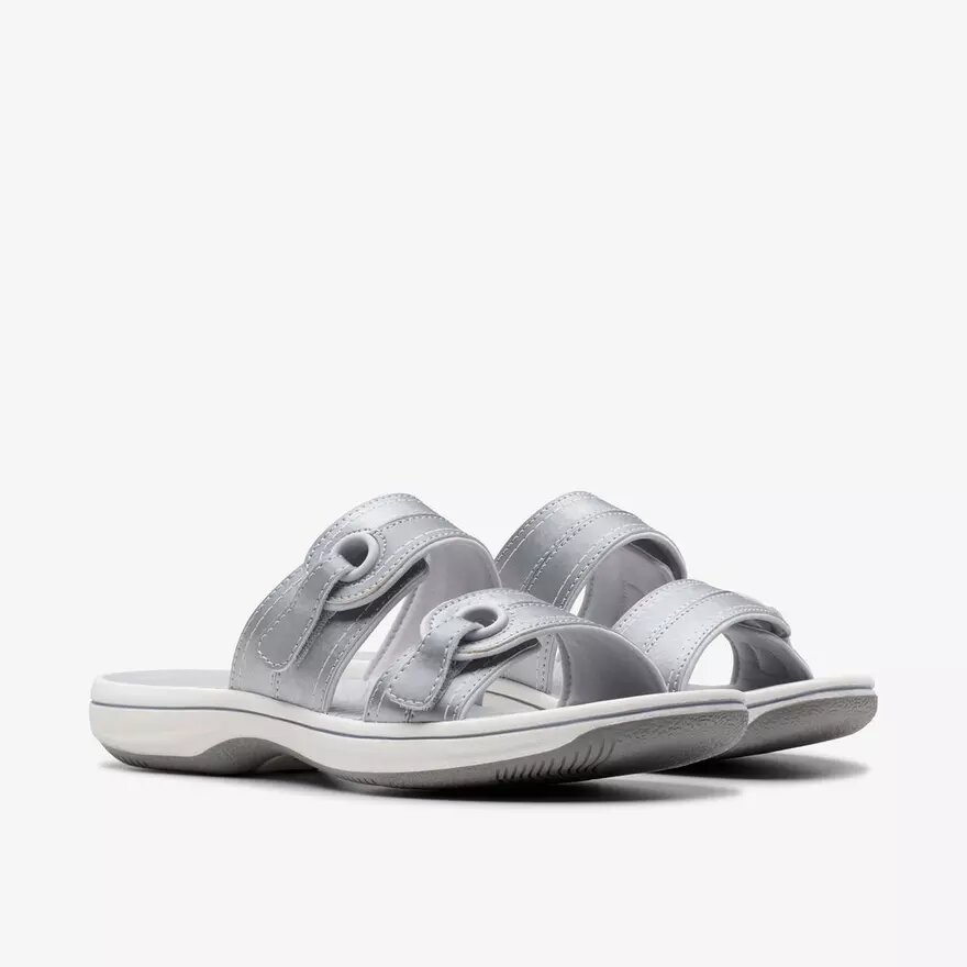 Sandales plates Cloudsteppers™ Breeze Maye Silver pour femme Sandales plates Cloudsteppers™ Breeze Maye Silver pour femme