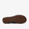 Sandales plates en cuir bleu marine Kitly Ave pour femme Sandales plates en cuir bleu marine Kitly Ave pour femme