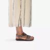 Sandales plates en cuir « Kitly Ave » couleur bronze pour femme Sandales plates en cuir « Kitly Ave » couleur bronze pour femme