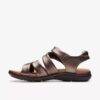 Sandales plates en cuir « Kitly Ave » couleur bronze pour femme Sandales plates en cuir « Kitly Ave » couleur bronze pour femme