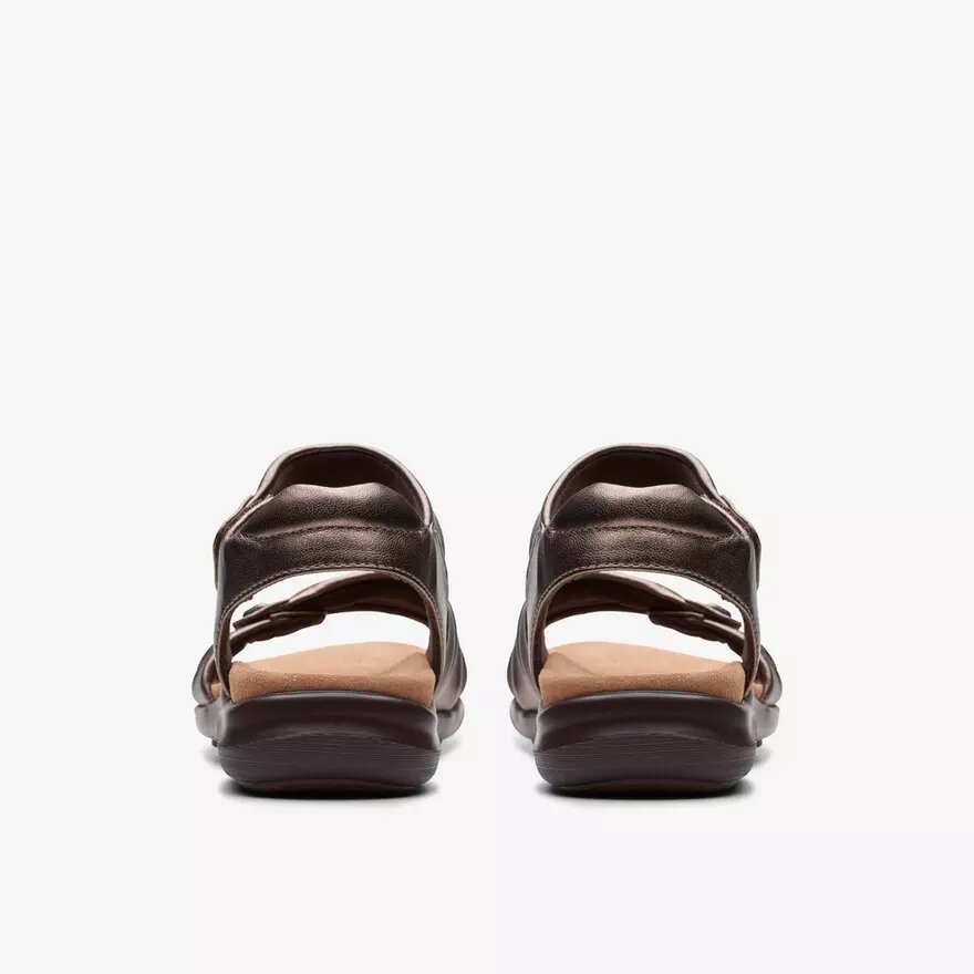 Sandales plates en cuir « Kitly Ave » couleur bronze pour femme Sandales plates en cuir « Kitly Ave » couleur bronze pour femme