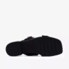 Sandales plates en cuir noir Ariany Bay pour femme Sandales plates en cuir noir Ariany Bay pour femme