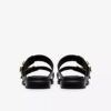 Sandales plates en cuir noir Ariany Bay pour femme Sandales plates en cuir noir Ariany Bay pour femme