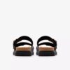 Sandales plates en cuir noir Arwell Step pour femme Sandales plates en cuir noir Arwell Step pour femme
