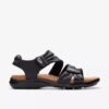 Sandales plates en cuir noir Kitly Ave pour femme Sandales plates en cuir noir Kitly Ave pour femme