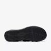Sandales plates en cuir noir Kitly Ave pour femme Sandales plates en cuir noir Kitly Ave pour femme