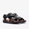 Sandales plates en cuir noir Kitly Ave pour femme Sandales plates en cuir noir Kitly Ave pour femme