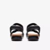 Sandales plates en cuir noir Kitly Ave pour femme Sandales plates en cuir noir Kitly Ave pour femme