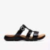 Sandales plates Kitly Pearl en vernis noir pour femme Sandales plates Kitly Pearl en vernis noir pour femme