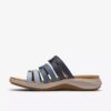Sandales plates Maelynn Abby bleues pour femme