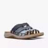 Sandales plates Maelynn Abby bleues pour femme