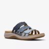 Sandales plates Maelynn Abby bleues pour femme