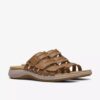 Sandales plates Maelynn Abby en cuir beige pour femme Sandales plates Maelynn Abby en cuir beige pour femme