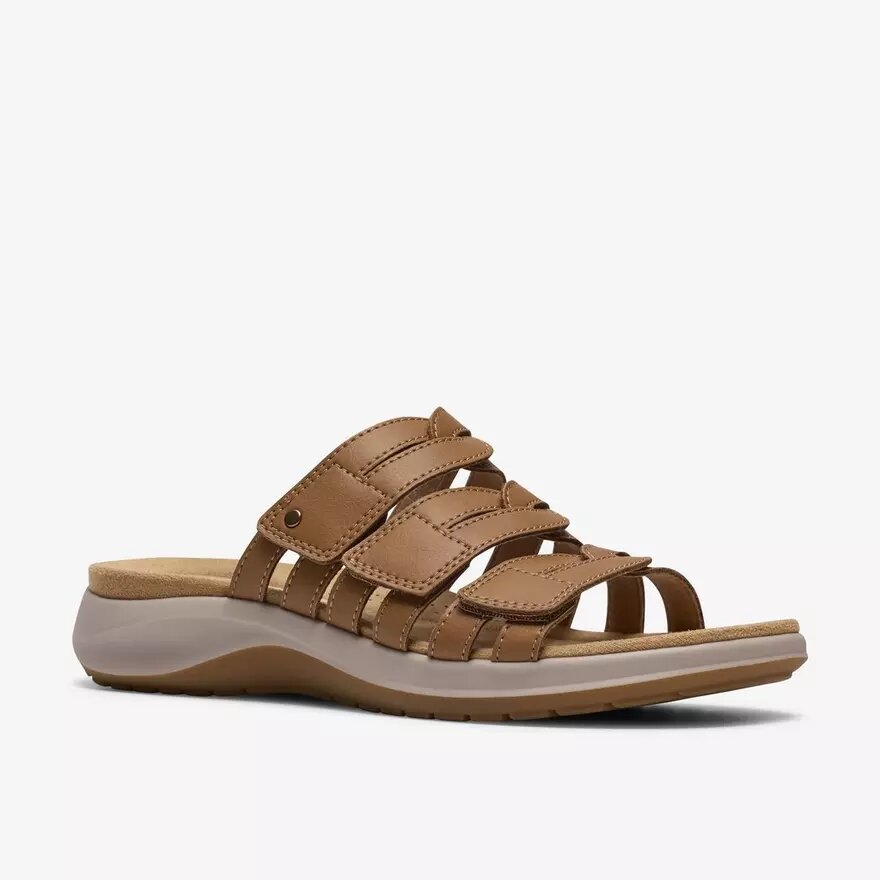 Sandales plates Maelynn Abby en cuir beige pour femme Sandales plates Maelynn Abby en cuir beige pour femme