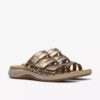 Sandales plates Maelynn Abby Gold Metallic pour femme Sandales plates Maelynn Abby Gold Metallic pour femme