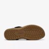 Sandales plates Maelynn Gem en nubuck noir pour femme