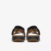 Sandales plates Maelynn Gem en nubuck noir pour femme