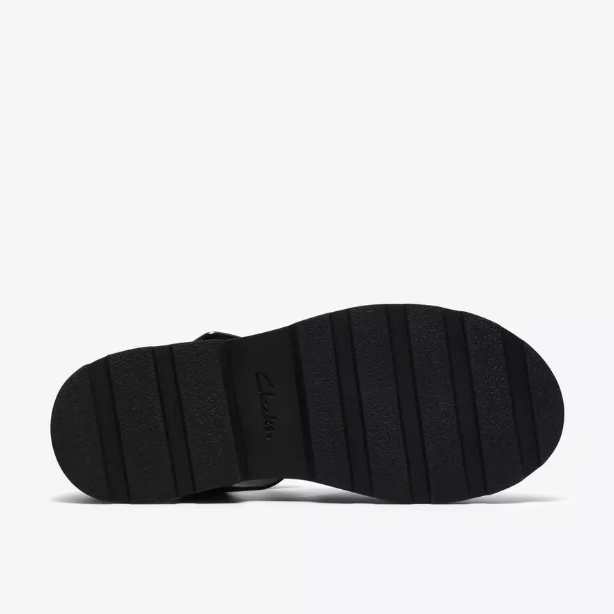 Sandales plates Orinoco3 Cross en cuir noir pour femme Sandales plates Orinoco3 Cross en cuir noir pour femme