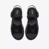 Sandales plates Orinoco3 Cross en cuir noir pour femme Sandales plates Orinoco3 Cross en cuir noir pour femme