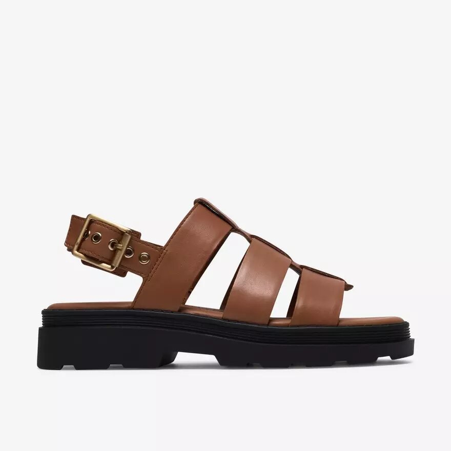 Sandales plates pour femme Orinoco3 Strap en cuir beige Sandales plates pour femme Orinoco3 Strap en cuir beige