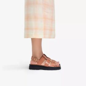 Sandales plates pour femme Orinoco3 Strap en cuir beige Sandales plates pour femme Orinoco3 Strap en cuir beige