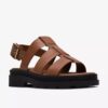 Sandales plates pour femme Orinoco3 Strap en cuir beige Sandales plates pour femme Orinoco3 Strap en cuir beige