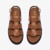 Sandales plates pour femme Orinoco3 Strap en cuir beige Sandales plates pour femme Orinoco3 Strap en cuir beige