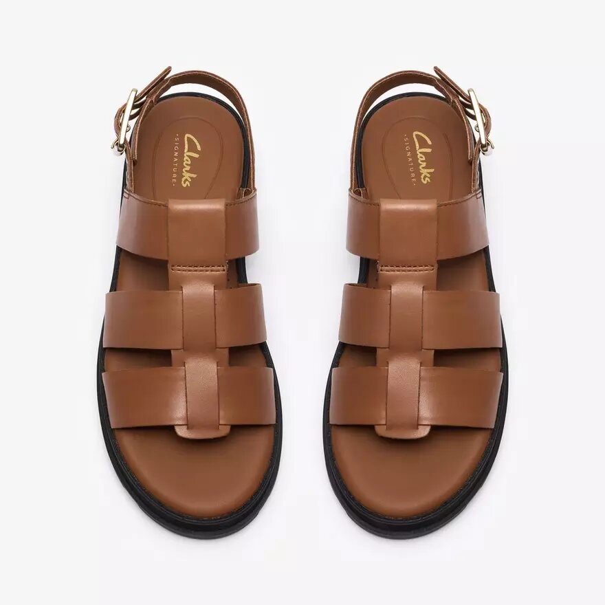 Sandales plates pour femme Orinoco3 Strap en cuir beige Sandales plates pour femme Orinoco3 Strap en cuir beige