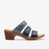 Sandales à talons Emily 2 Adella bleu marine multicolores pour femme