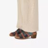 Sandales à talons Emily 2 Adella bleu marine multicolores pour femme