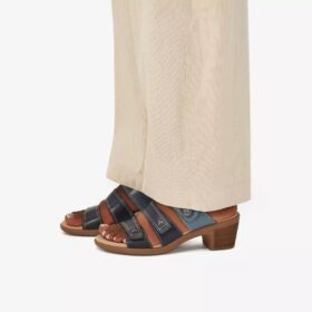 Sandales à talons Emily 2 Adella bleu marine multicolores pour femme