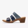 Sandales à talons Emily 2 Adella bleu marine multicolores pour femme